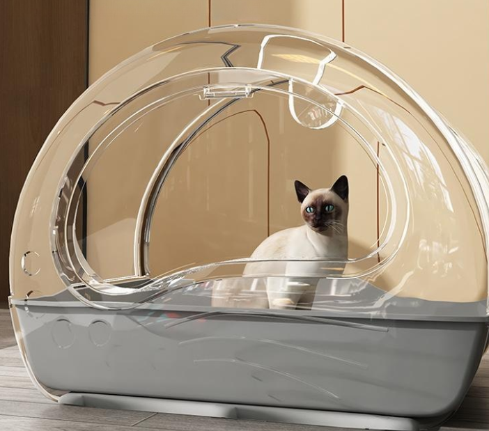 Large Fully Enclosed Odorless Cat Litter Box