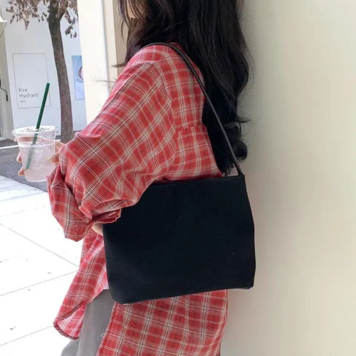 Matte Fuzzy Compact Hobo Pouch With Slim Integrated Shoulder Loop, Relaxed Sloped Silhouette And Open Top Entry Design